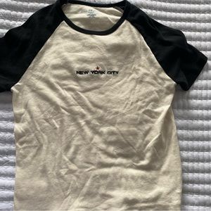 Brandy Melville Cropped Bella New York City Baby Tee